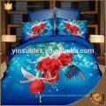 yellow sunflower white background 3D printed bedding set